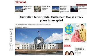澳總理證實  IS計劃當街殺人並攻擊國會
