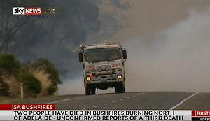 澳洲飆高溫  森林火燒近9萬公頃造成2死