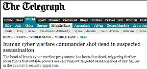 伊朗網路戰指揮官疑遭刺殺