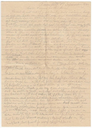 荷版與妻訣別書 71年後送到92歲兒手中