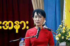 翁山蘇姬正式登記  角逐國會議員