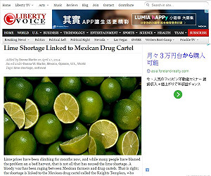 毒梟掠奪農民  墨西哥萊姆價格翻5倍