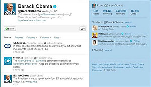 Twitter會  歐巴馬和民眾交流