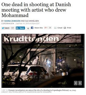 丹麥遭2度槍擊 疑為伊斯蘭恐攻事件