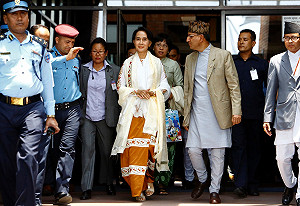 翁山蘇姬歡迎美國支持