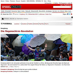 德：港人表達意見是「好兆頭」