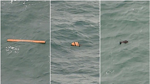 救難隊海面發現殘骸  確定屬失聯亞航