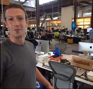 親自導覽臉書新總部 祖克柏只有一張辦公桌