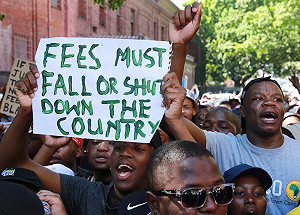 南非大學學費飆漲 學生罷課抗議蔓延全國