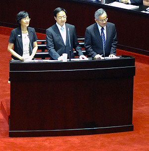 江揆：支持香港佔中 但絕不贊同丟總統書