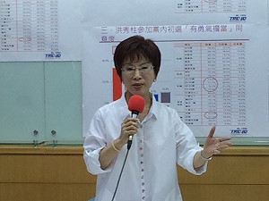 洪秀柱公布自辦民調  支持度達33.5%