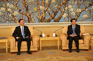 朱習會前夕 朱立倫與北京市委書記交流市政