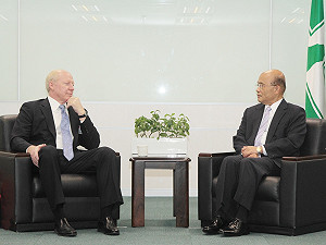 蘇貞昌肯定：王張會互稱官銜 是進步