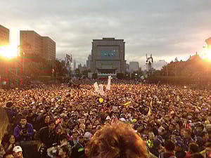 人潮擠爆凱道 綠宣稱：超過15萬人