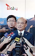 蘇貞昌今出訪  將會美官員及國會領袖