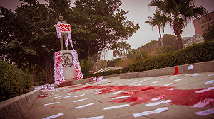 潑漆事件 台大學生會聲援成大零貳社