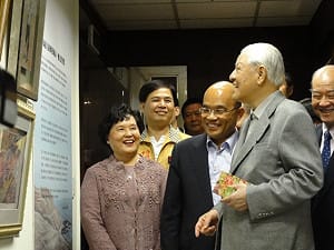 李登輝看詹秀齡畫展  批花博令人哭笑不得