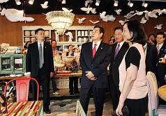 兩岸文創合作  江丙坤：天時地利人和