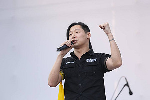 堅持反服貿 Freddy、柯一正凱道相挺