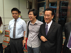 擋蔡正元座車挨告  林聖文反控重傷害未遂