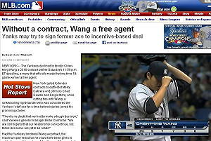 洋基不續約  王建民成為自由球員