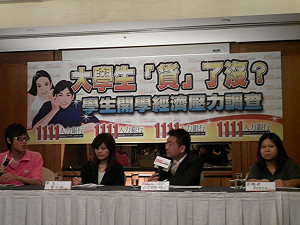 才開學  8成6大學生手頭緊需打工開源