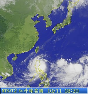 雙颱形成  氣象局：對台灣沒有直接影響