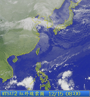 今回溫北台灣午有雨  明寒流冷到星期四