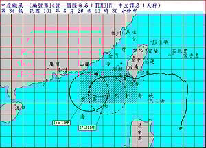 回來了 氣象局發佈天秤海上颱風警報