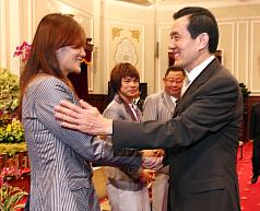 馬接見奧運選手  莊智淵楊淑君缺席