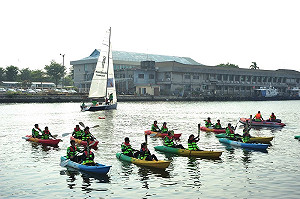 呼應海洋首都意象 全運會聖火海上傳遞