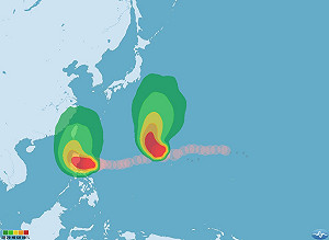巨爵移動慢 共伴效應恐帶來更大雨量