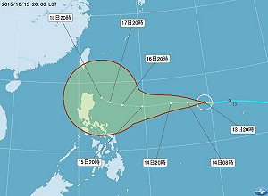 輕颱巨爵形成 不排除影響台灣