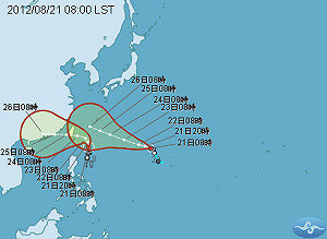 天秤下午發海警  24日登陸台灣東部