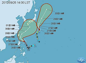 強颱杰拉華逼近  週五風雨最大