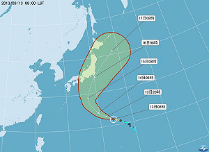 第18號輕颱萬宜形成  暫不影響台灣