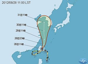 天秤減弱為輕颱  入夜遠離台灣