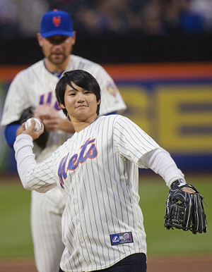 果嶺換成投手丘  雅妮大都會開歪了球