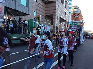 移工遊行  赴小英總部喊「反對血汗長照」