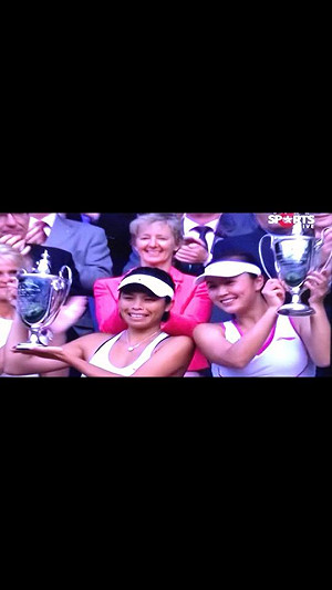 溫網女雙奪冠  謝淑薇：總統賀電「我心領了」