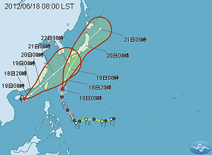 輕颱泰利逼近  中南部防超大豪雨