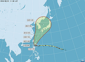 天鵝強度持續減弱  發陸警可能性低