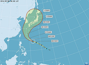 「浣熊」可能增大為強颱  全台高溫悶熱