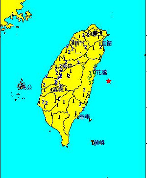 11：39  花蓮外海發生規模5.5地震