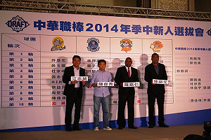 中職季中選秀 桃猿指名陳俊秀成狀元