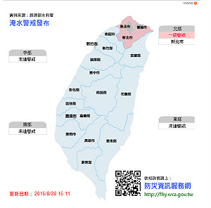 下大雨  水利署發板橋土城一級淹水警戒