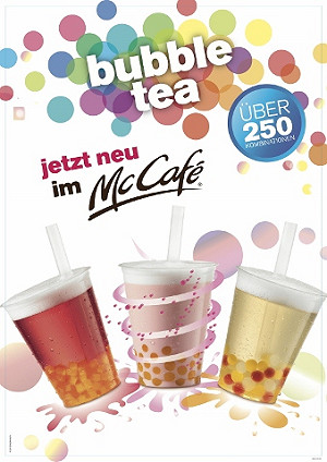 台灣之光   德麥當勞率先開賣珍珠奶茶