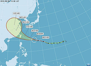 蘇迪勒減為中颱 氣象局：仍有增強可能