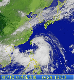 輕颱米雷風勢增強  全台可能下大雨