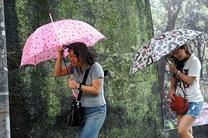 潭美侵台降雨南移  中彰雨量增
